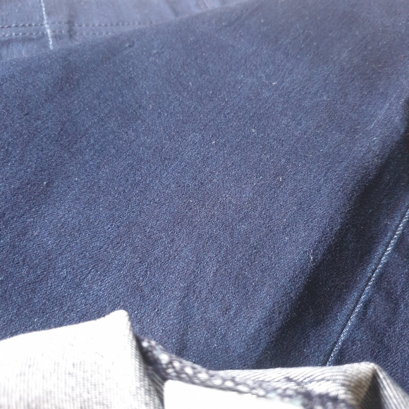 Free People Femme Fatale Mini Dark Denim Blue Split Hem Pull-On Skirt Sz Sm - Picture 6 of 16